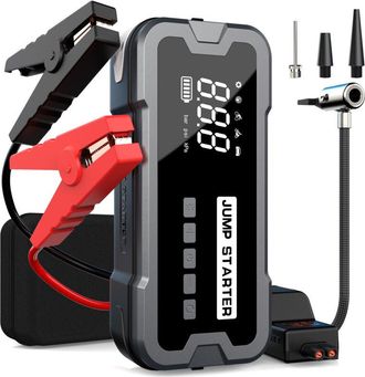 OEM Cargador, Arrancador Y Cables Puente - Cargador De Bater&iacute;a Inteligente De 12 V - Cargador De Bater&iacute;a Con Compresor Boost - Cargador De Bater&iacute;a Para Au