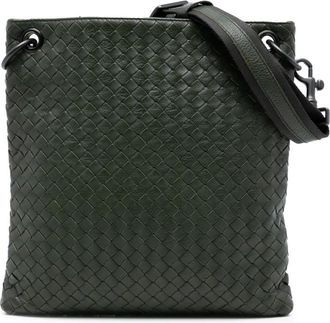 Bottega Veneta Borsa a tracolla Intrecciato in nappa 2012-2025 - Verde