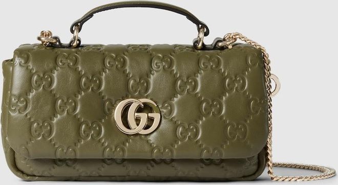 ショルダーバッグ・ポシェット Gucci GG Milano small top handle bag in leather GG Milano small top handle bag in black GG leather | GUCCI® GR
