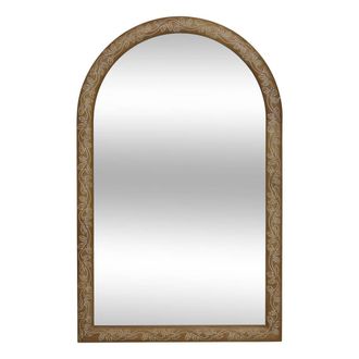 Atmosphera Espejo De Madera Grabado Marr&oacute;n Ethel 118x74cm - Atmosphera Cr&eacute;ateur DInt&eacute;rieur
