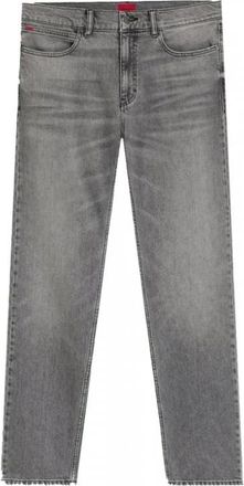 HUGO BOSS Heren, Jeans, Grijs, Maat: W32 Katoen