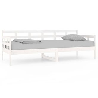 Berkfield Home Day Bed White Solid Wood Pine 80x200 cm