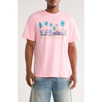 Billionaire Boys Club South Beach Graphic T-Shirt in Candy Pink at Nordstrom Rack, Size X-Large