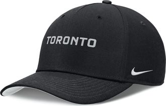 Nike Toronto Blue Jays Rise Nike Mens Dri-FIT MLB Adjustable Hat in Black | NB460G9HTOR-Z8T