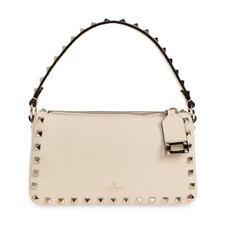Valentino Garavani Dames, Tassen, Beige, Maat: ONE Size Leer