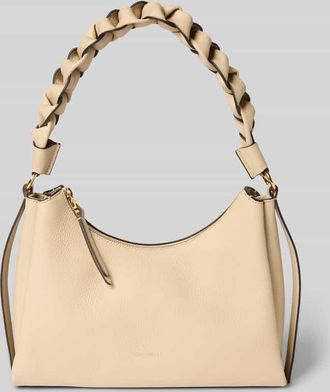 Coccinelle Handtasche mit Label-Detail Modell BOHEME GRANA DOUBLE HOBO in Sand, Gr&ouml;&szlig;e 1