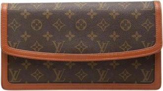 Louis Vuitton Pre-owned Pochette Dame - Dames - Vintage Clutch - Bruin - ONE Size - Leer - Vintage