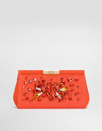 Dolce & Gabbana Marlene Shoulder Bag In Embroidered Brocade - Woman Clutches Mini And Micro Bags Multicolor Onesize