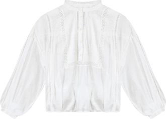Isabel Marant Disia Blouse - Dames - Blouses - Wit - XL - Katoen - Overhemden