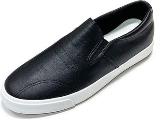 Generic Mens Loafers Mens Slip On Loafer Elevator Shoes Slip Resistant Anti-Slip Comfortable Classic Slip-ons(Black,8.5 UK)