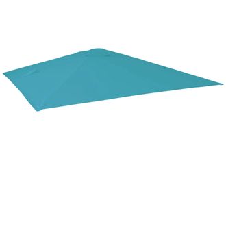Hhg Funda De Recambio Para Parasol Sem&aacute;foro De Lujo Hhg-436, Funda De Recambio Para Parasol, 3x3m (&oslash;4,24m) Poli&eacute;ster 2,7kg, Turquesa