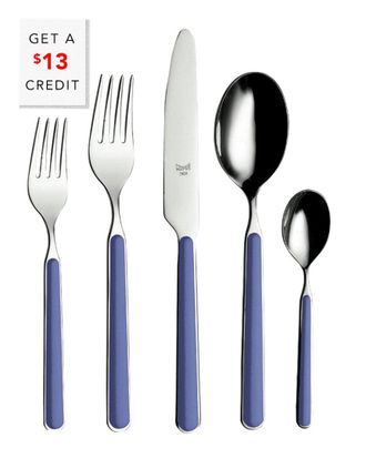 Mepra 5Pc Flatware Set With $13 Credit
