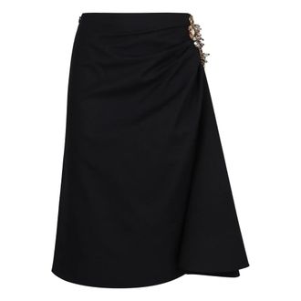 Dries Van Noten Midi Skirts, female, Black, Size: S Sovora Midi Skirt