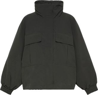Max Mara Waterafstotend Canvas Jack - Dames - Regenjassen - Zwart - 4XS - Jassen