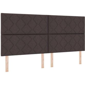 vidaXL Vidaxl - Cama Tipo Box Spring Marr&oacute;n Oscuro 200 X 200 Cm Tela