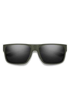 Smith Soundtrack 61mm Chromapop Polarized Sunglasses in Matte Moss /Chromapop Black at Nordstrom