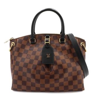 Louis Vuitton Ebene Damier Canvas Handbag Tote Bag (Pre-Owned)