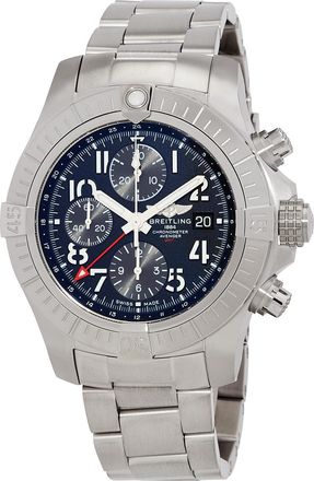 Breitling Pre-owned Breitling Avenger Chronograph GMT Automatic Chronometer Black Dial Mens Watch A24315101B1A1