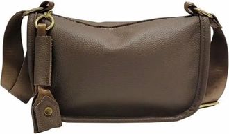 Generic Large Capacity Bag Single Shoulder Saddle Crossbody Linen Sewing Line Leather(G)