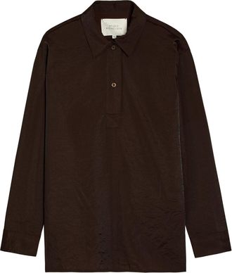 STUDIO NICHOLSON Pinole Nylon and Wool-blend Shirt - Brown - 12 (UK12 / M)