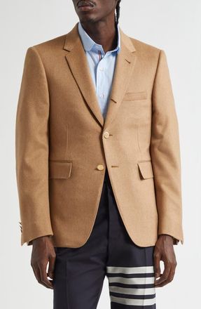Thom Browne Fit 1 Classic Camel Hair Sport Coat at Nordstrom, Size 5