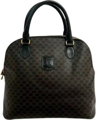 Celine Pre-owned Leren Handtas Tote - Dames - Vintage Handtas - Zwart - ONE Size - Leer - Vintage