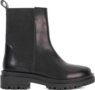 Dune London Dames/Dames Leren Chelsea Laarzen met Chunky Zool (Zwart)