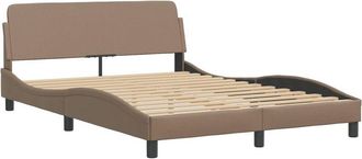 vidaXL Vidaxl - Estructura cama sin colchón cuero sintético capuchino 120x200cm