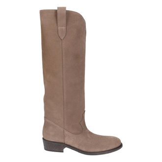 Via Roma 15 Cowboy Boots, female, Beige, Size: 11 US 3514 Velour Boot