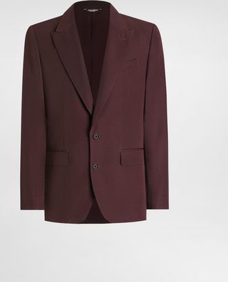 Dolce & Gabbana Single-breasted Woolen Jacket - Man Suits And Blazers Multi-colored 52