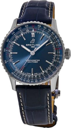Breitling Navitimer Automatic 41 Blue Dial Leather Strap Mens Watch A17329161C1P1