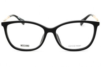 Moschino MOS616F Black Acetate Eyeglasses - Black
