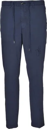 4/10 FOUR.TEN INDUSTRY Versatile Straight-Leg Trousers with Drawstring Waist and Zippered Pockets