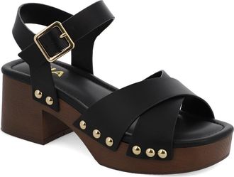 Mia Finna Platform Sandal in Black at Nordstrom Rack, Size 8.5