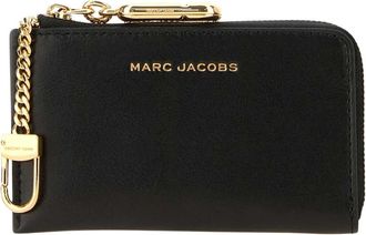 Marc Jacobs Scene Top Zip Multi Wallet - Dames - Portefeuilles - Zwart - ONE Size - Leer - Accessoires