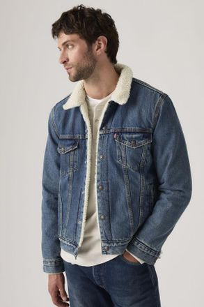 Levi's Trucker Jacket Type III Sherpa - Hombre - XS - Azul / In The Morning Sherpa Trk