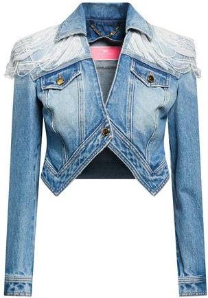 Elisabetta Franchi COATS & JACKETS - Denim outerwear on YOOX.COM