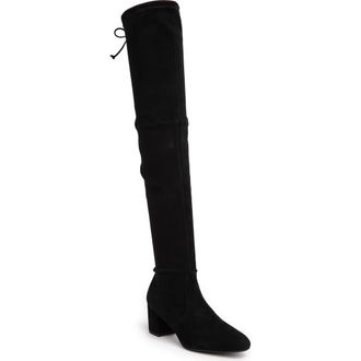 Stuart Weitzman Genna Suede Over-the-Knee Boot in Black at Nordstrom Rack, Size 4