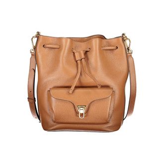 Coccinelle Marrone Leather Women Bucket Womens Bag