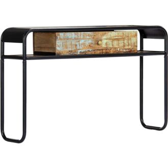 vidaXL Tavolo Consolle 118x30x75 cm in Legno Massello di Recupero - Vidaxl
