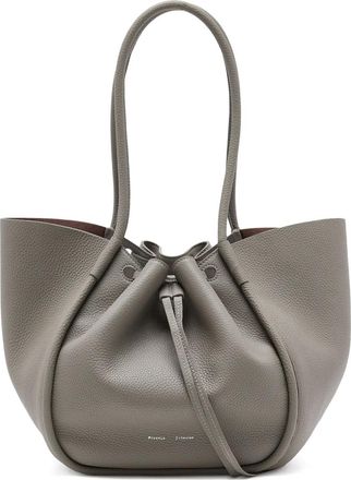 Proenza Schouler Borsa tote grande con ruches - Toni neutri