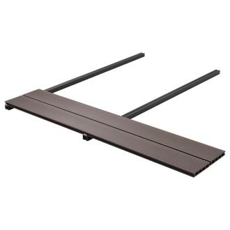 vidaXL Pavimento Da Deck 48 Pz Marrone Scuro Wpc Vidaxl