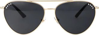 Jimmy Choo London Jc 4002B Pilot Zonnebril - unisex - Zonnebrillen - Geel - 60 MM - Accessoires