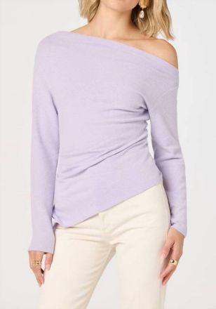 Astr Miah One Shoulder Top In Lilac