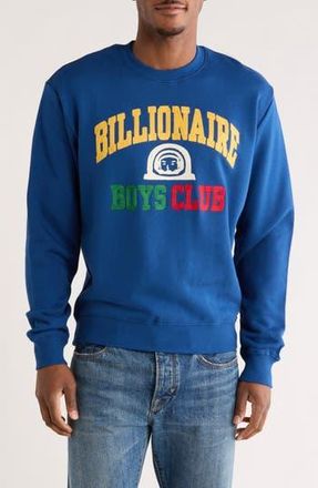 Billionaire Boys Club Collegiate Embroidered Sweatshirt in Navy at Nordstrom Rack, Size X-Large