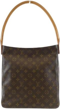Louis Vuitton Pre-owned Shoulder Bags, female, Brown, Size: ONE SIZE Pre-owned Looping GM Shoulder Bag