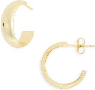 Argento Vivo Ribbon Huggie Hoop Earrings in Gold at Nordstrom Rack