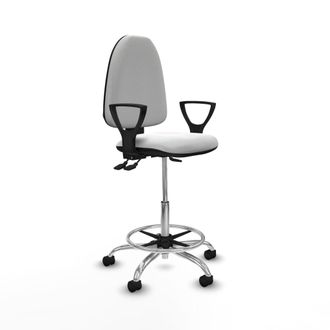 Piqueras y Crespo Piqueras Y Crespo Silla A&yacute;na Blanca Regulable Escritorio