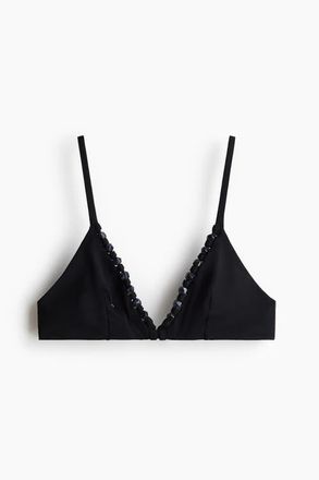 H&M Triangle Bikini Top in Black at Nordstrom, Size X-Large