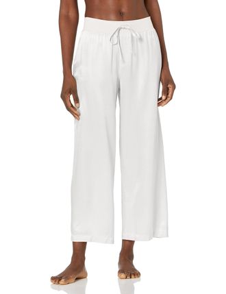 Pj Harlow womensPJP52Jolie Capri Pajama Bottoms - White - Small